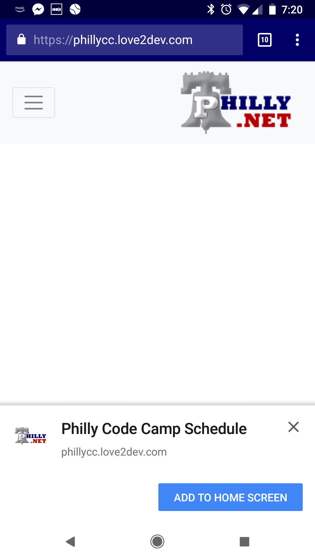 Philly Code Camp Adicionar à tela inicial