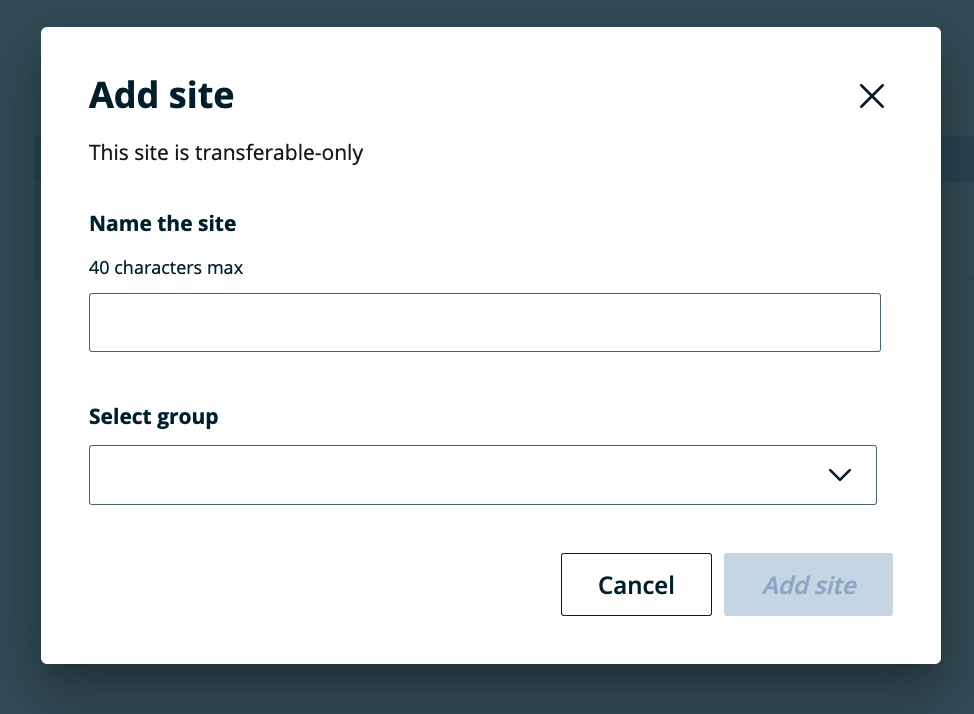 novo formulário do site