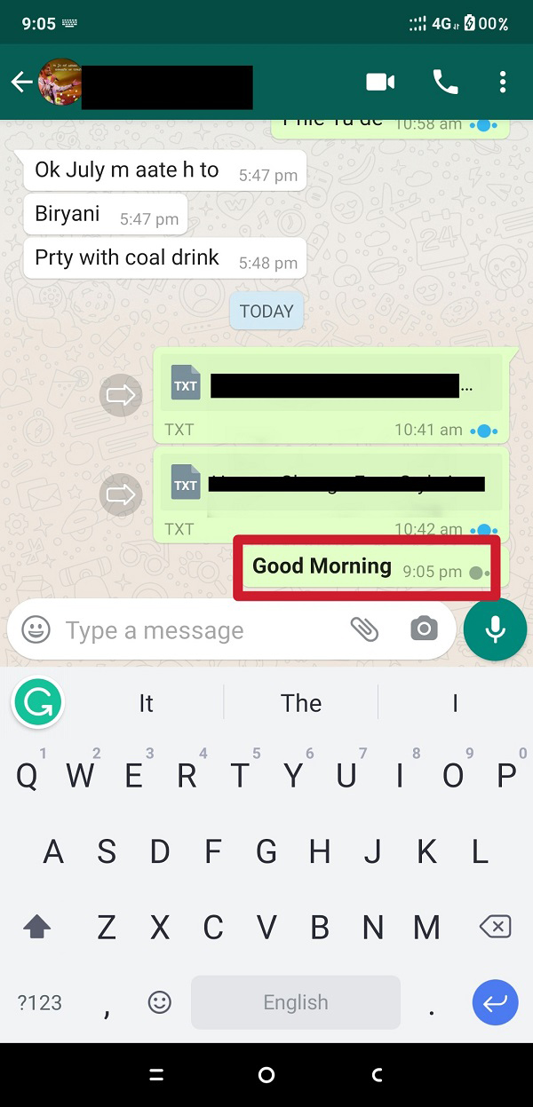 enviou a mensagem e será entregue em formato negrito. | Como alterar o estilo da fonte no WhatsApp