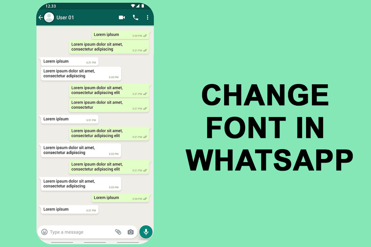 Como alterar o estilo da fonte no WhatsApp