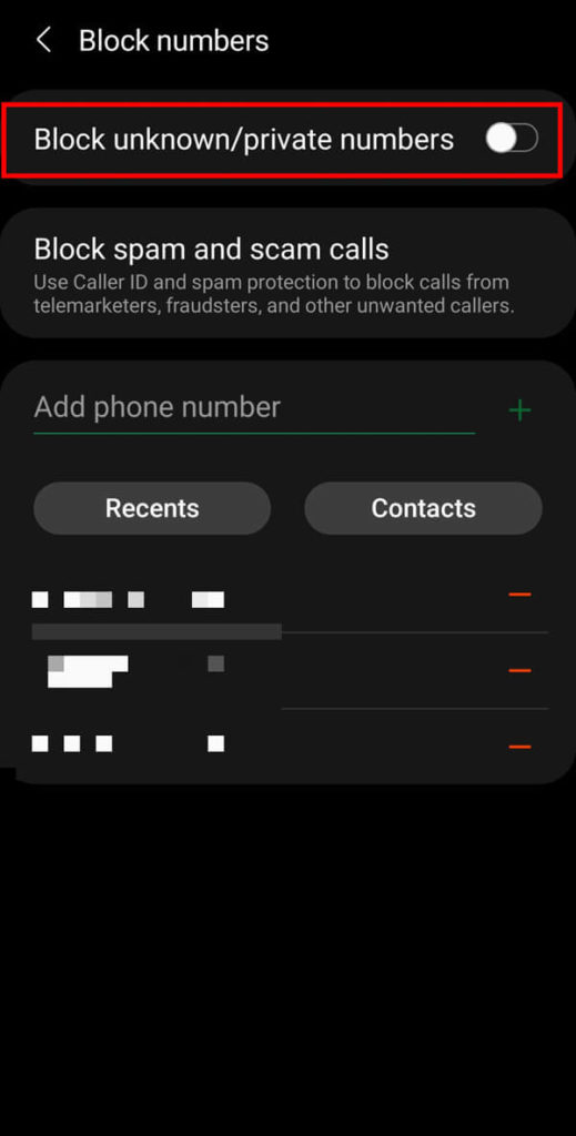 Como bloquear números privados no telefone Android BR Atsit