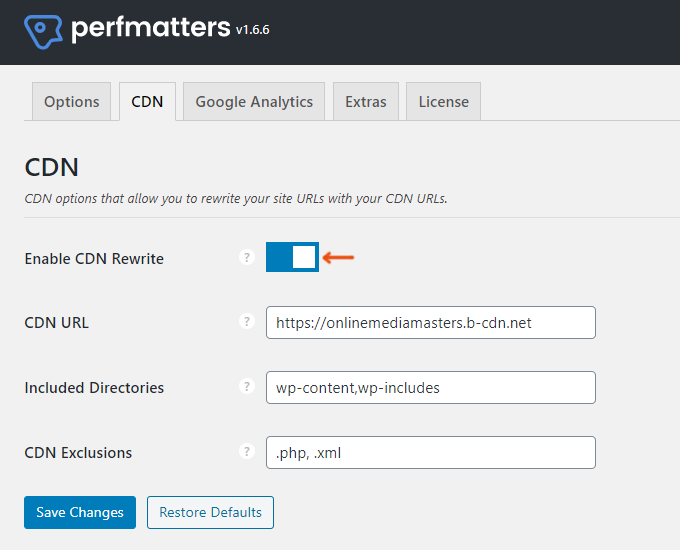 WordPress CDN Rewrite