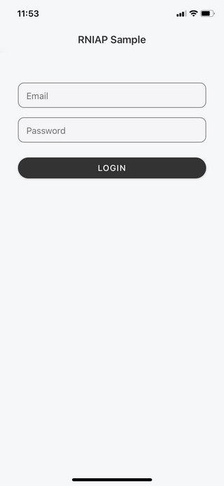 Login Screen