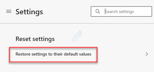 Configurações do Edge Redefinir as configurações Restaurar as configurações para seus valores padrão