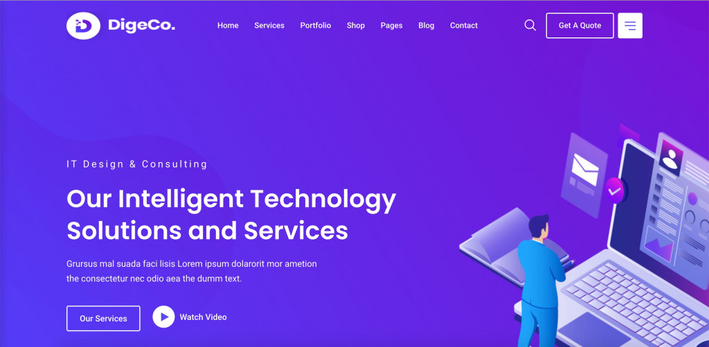 Digeco – Startup Agency WordPress Theme