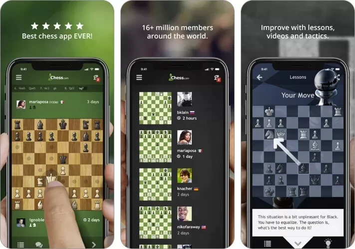 xadrez jogar e aprender iphone e ipad captura de tela do jogo