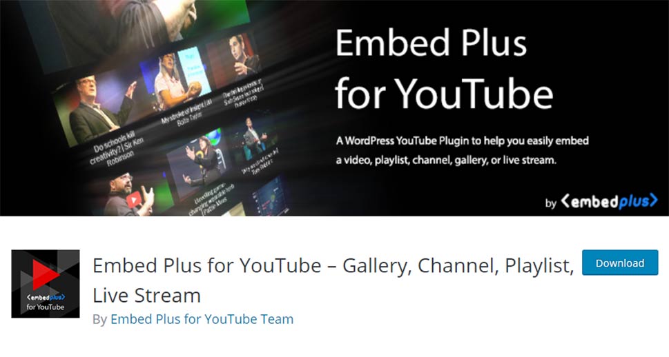 EmbedPlus para Youtube