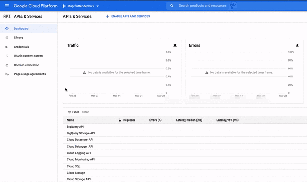 Gerar chave de API restrita Google Cloud Platform