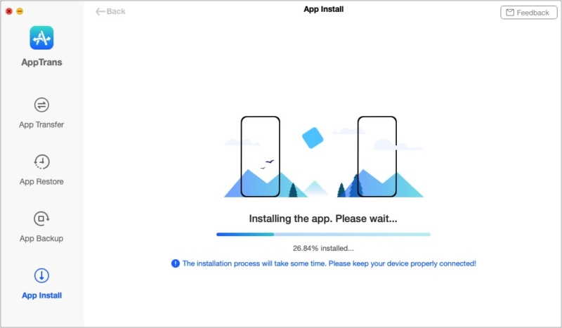 Instalando aplicativos via AppTrans