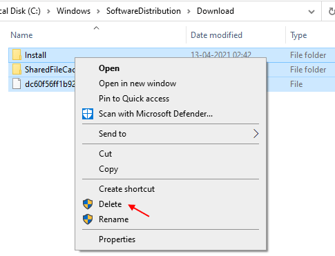 Excluir Cache de Download Win 10 Min