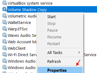 Volume Shadow Copy Min