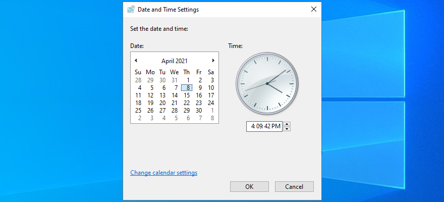 O Windows 10 mostra como definir a data e a hora