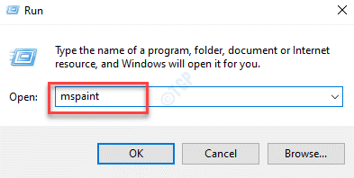 Executar comando Mspaint Enter