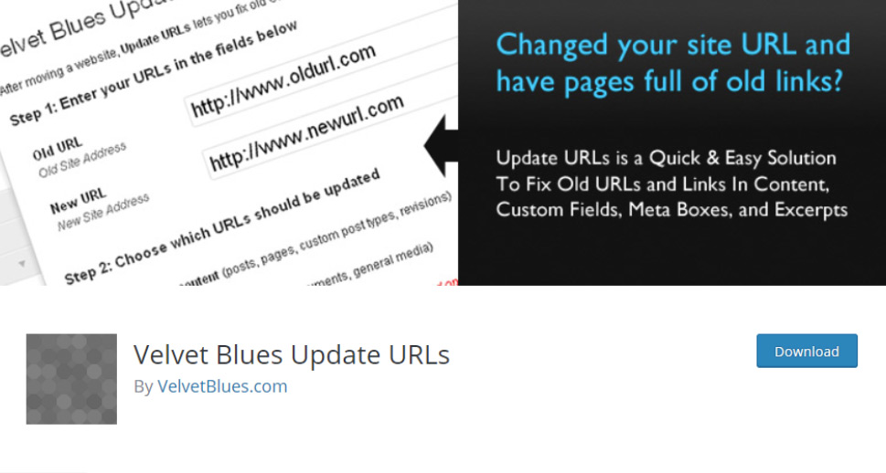 Velvet Blues Atualizar URLs