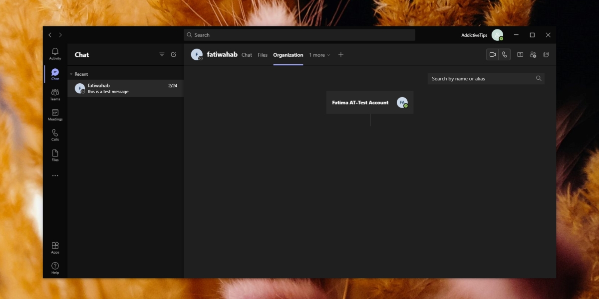 Organização do Microsoft Teams gráfico