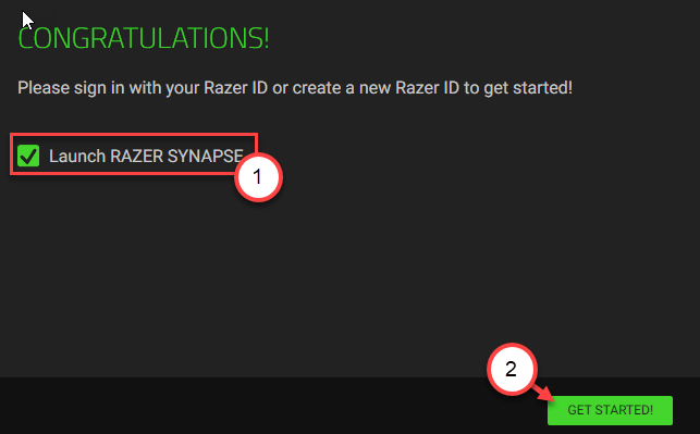 Iniciar sinapse Razer Min