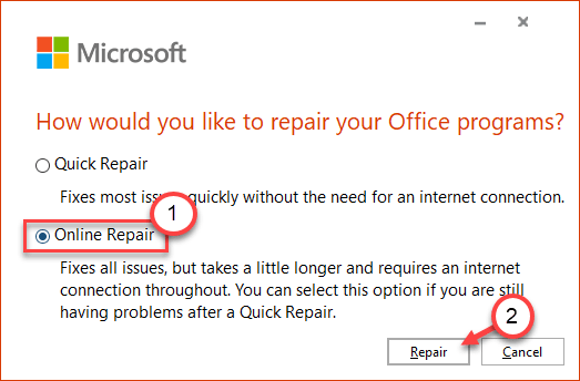 Min de reparo online