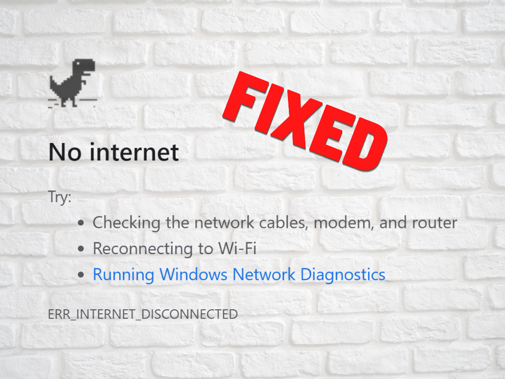 fix ERR_INTERNET_DISCONNECTED