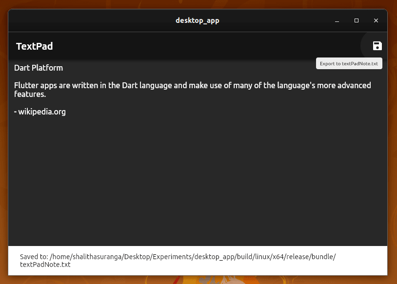 Captura de tela do textpad em uso