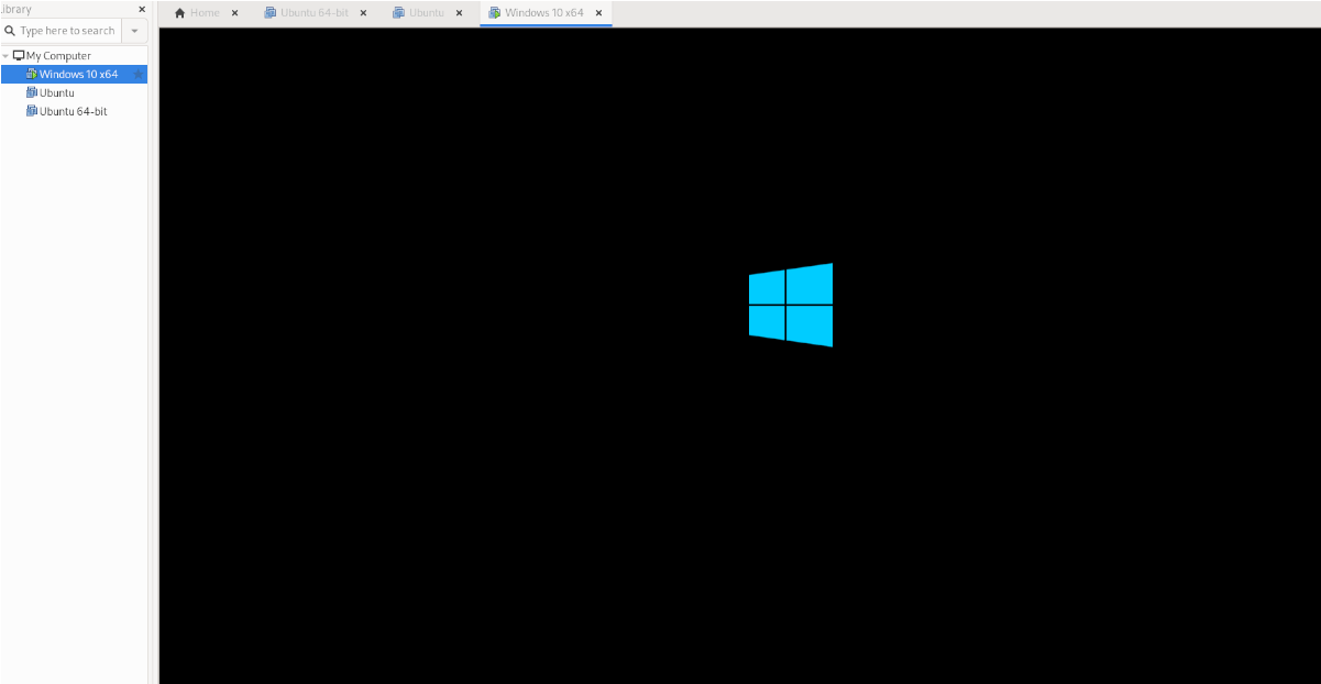Windows 10 VM em VMware no Linux