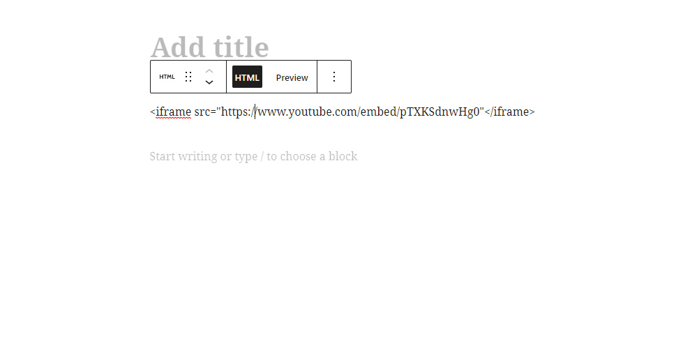 Colar iframe