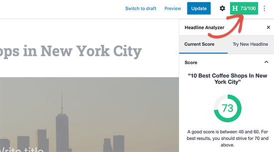 Analisador de títulos Analisador de títulos