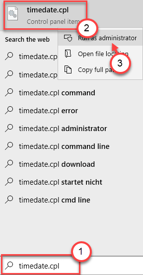 Tempo Cpl Executar como Admin Min