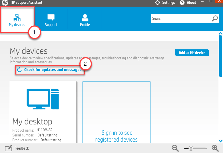 Verificar atualizações Min