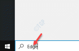 Iniciar Windows Search Bar Edge