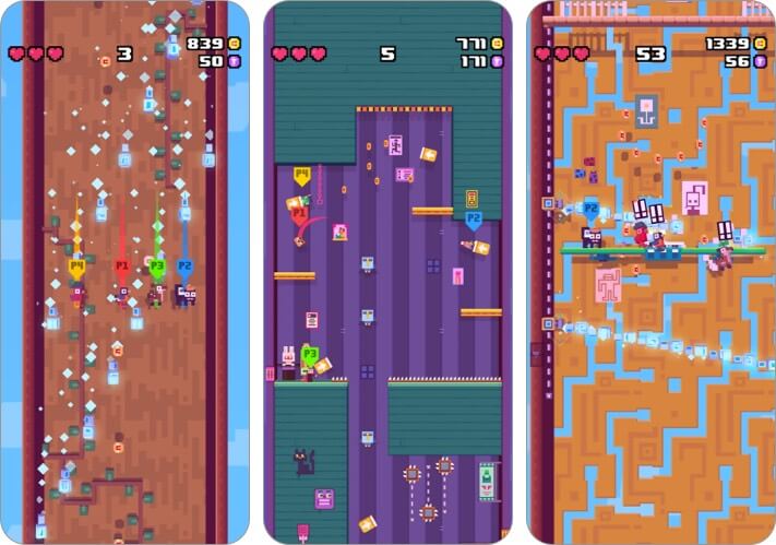 crossy road castle apple arcade game screenshot
