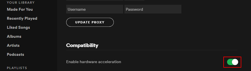 Como desativar a aceleração de hardware no aplicativo Spotify