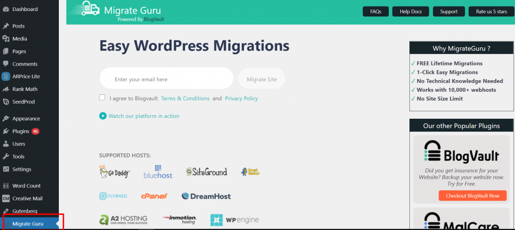 Best 10 WordPress Migration Plugins: Detailed analysis and Reviews 16 Screenshot 10 Best 10 WordPress Migration Plugins: Detailed analysis and Reviews