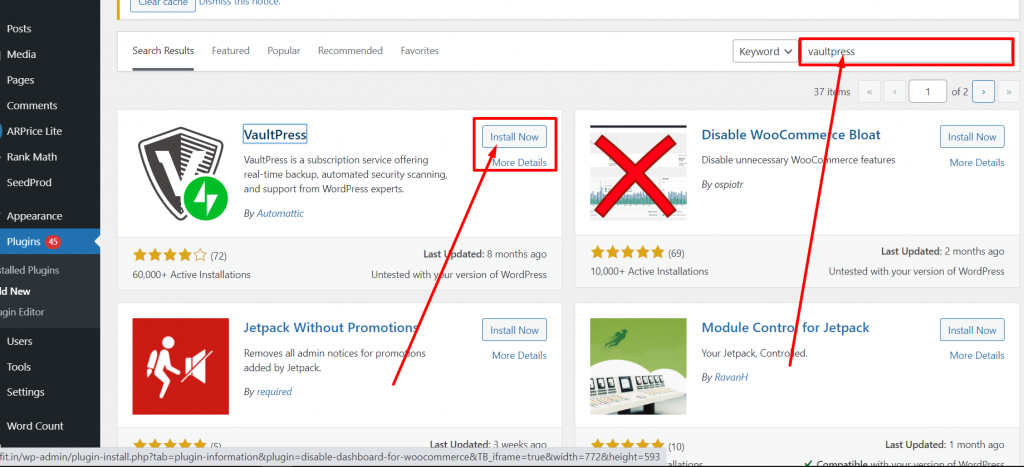 Best 10 WordPress Migration Plugins: Detailed analysis and Reviews 24 VaultPress 1 Best 10 WordPress Migration Plugins: Detailed analysis and Reviews