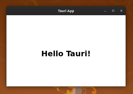 Um exemplo de aplicativo criado com Tauri