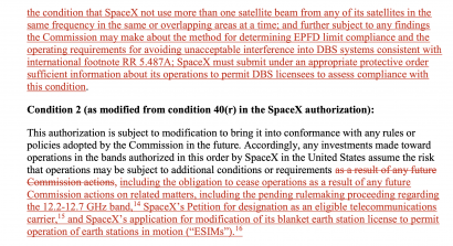 DISH STARLINK CONDITIONS