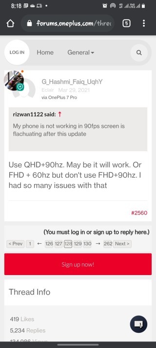 oneplus 7 90hz workaround