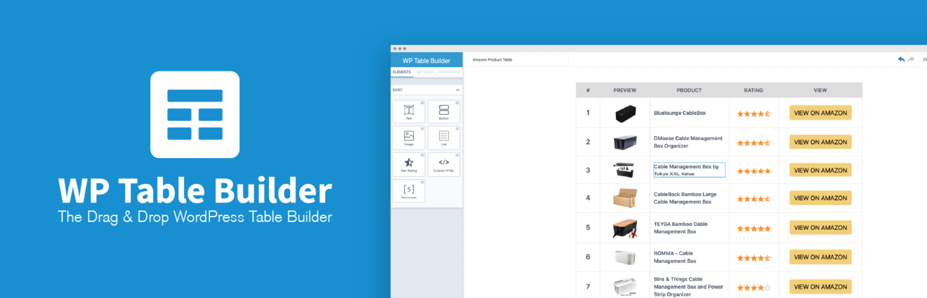 O plugin WP Table Builder.