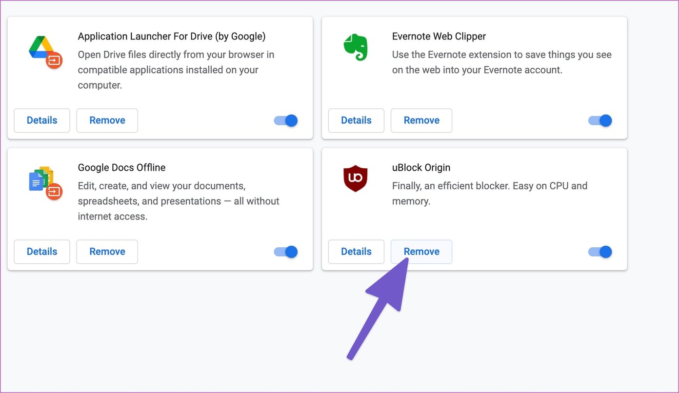 Desativar adblocker no Chrome