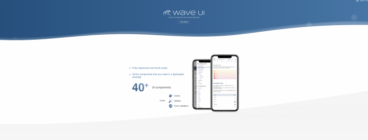 Captura de tela do WaveUI