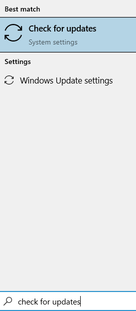 Verificar atualizações Start Min