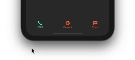 Propriedades de ícones diferentes