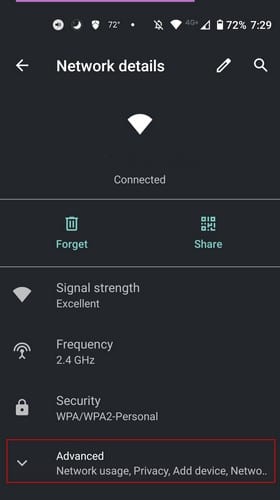 Settings Android WiFi