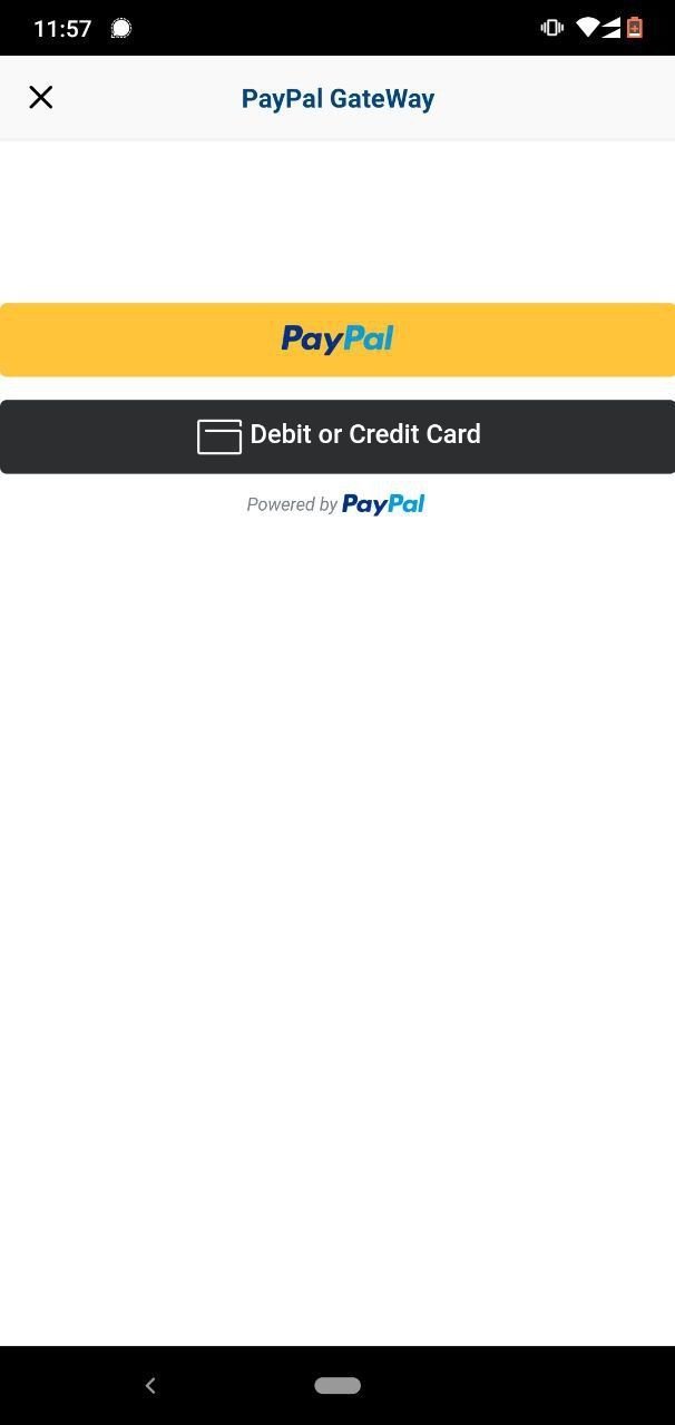 Payment Page Paypal App