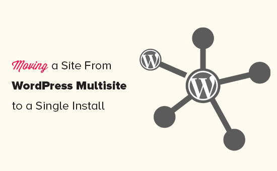 Dividindo um site do WordPress multisite para instalação única