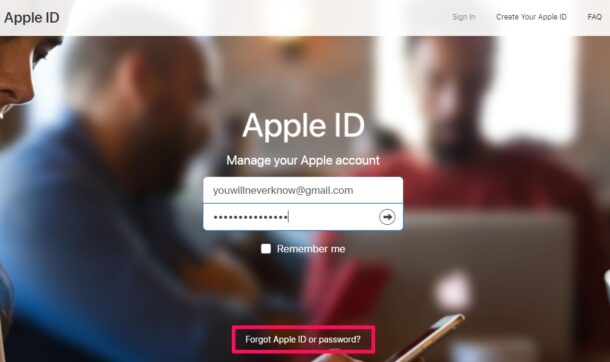 Como redefinir a senha do iCloud