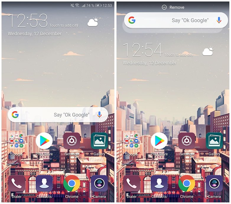 remover widget de pesquisa do Google