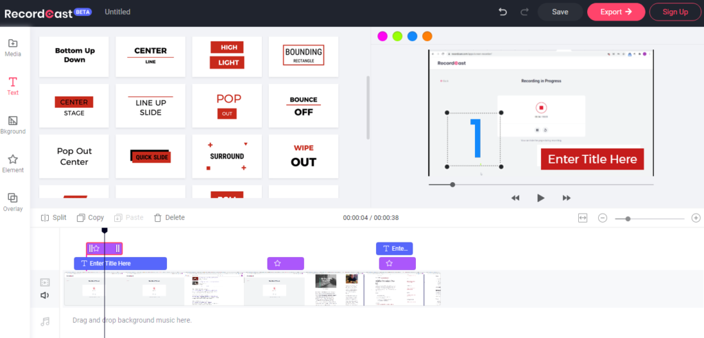 Salvar e editar vídeos
