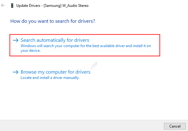 Audio Search For Drivers