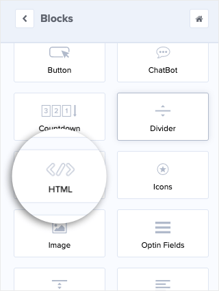 html optinmonster block