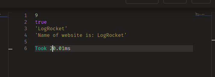 Resultado do nome do site